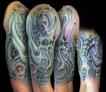Tattoos - Coverup tattoos - grey bio 